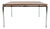 Mid-Century Modern Coffee Table with Floating Top in Walnut and Chrome-Plated Square Steel Frame, 1960s For Sale