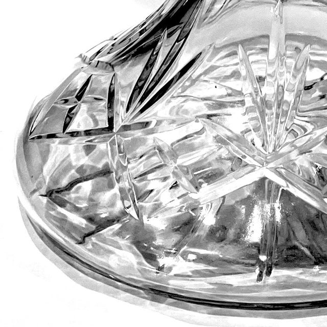 Late 20th Century Nautical Ship's Cut Lead Crystal Decanter For Sale - Image 4 of 11