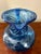 1920s Large Vintage Blue Swirl Glass Pitcher For Sale - Image 5 of 8