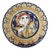 Angel with Harp Christmas Plate in Porcelain by Björn Wiinblad for Rosenthal Studio Linie, Germany, 1978 For Sale