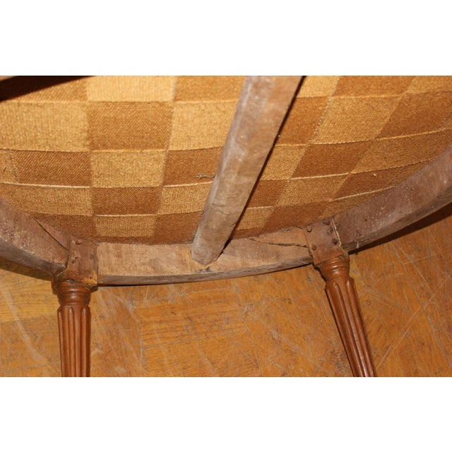 Louis XVI Walnut Bergère Armchairs, Late 18th Century, Set of 2 For Sale - Image 12 of 13