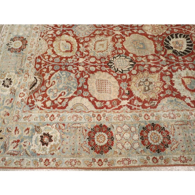 Textile Galerie Shabab Collection Early 20th Century Persian Tabriz Carpet For Sale - Image 7 of 9