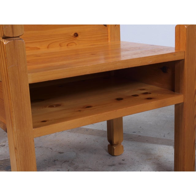 Pine Nightstands, Denmark, 1970s, Set of 2 For Sale - Image 11 of 13