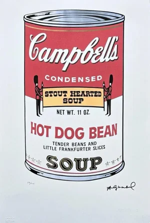 After Andy Warhol, Campbell's Soup Hot Dog Bean II, 1980s, Lithograph