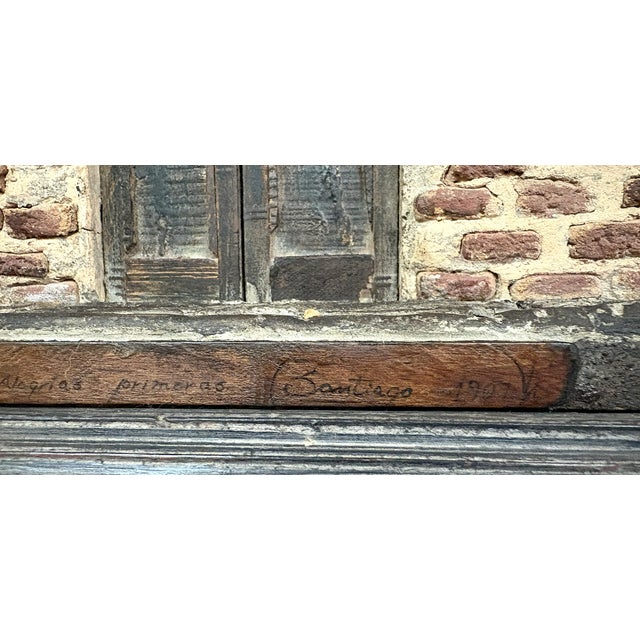 1907 Original Signed 'Taller De Juguetes' Mixed Media Trampe Art Wall Sculpture For Sale - Image 10 of 18