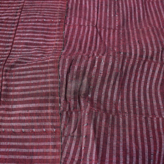 Textile Early 20th Century Hausa Embroidered Boubou Shirt Maroon Nigeria Sidley Collection For Sale - Image 7 of 11