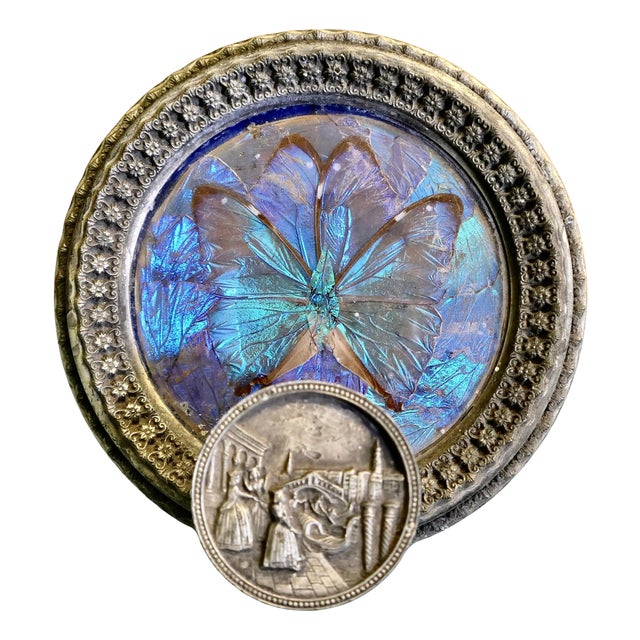 Vintage Silver-Plated Venetian Butterfly Wings Coat Hanger, 1920s For Sale