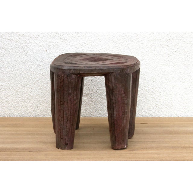 Nupe Carved Stool With Six Legs For Sale - Image 9 of 9