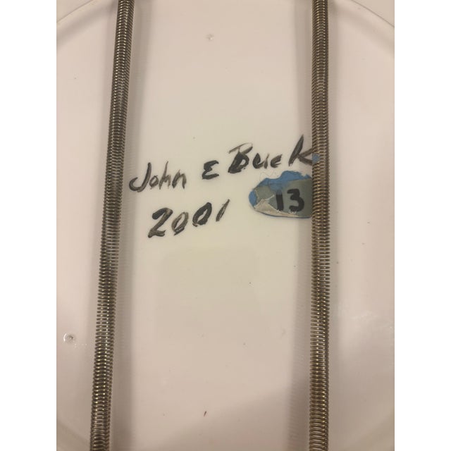 2001 John E. Buck Signed Original Tree of Life Ceramic Art Plate For Sale In Miami - Image 6 of 7