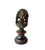 Metal Bronze Female Allegorical Busts on Marble Plinths, Set of Four For Sale - Image 7 of 9