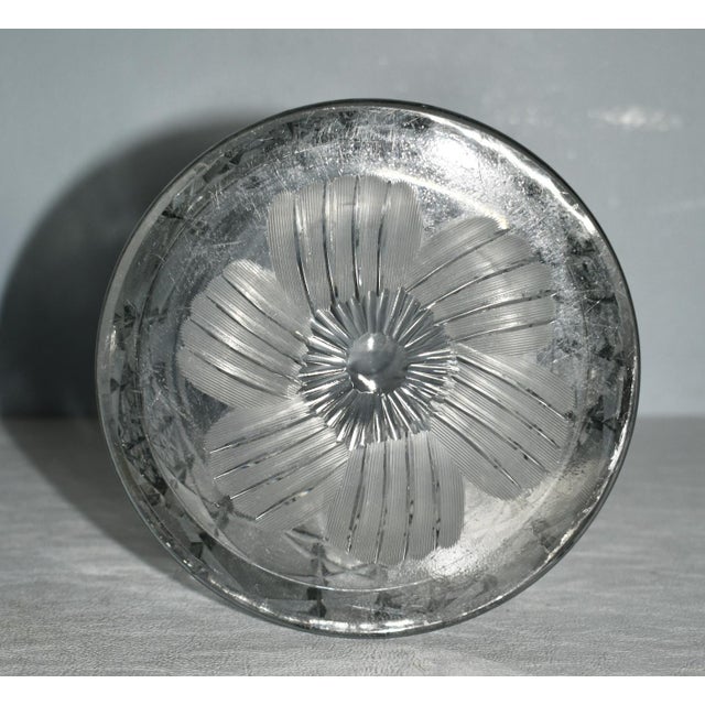 Antique Brilliant Heavy Hand Cut Lead Crystal Vase For Sale - Image 11 of 12