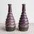 Rustic Pair of Vintage Twisted Violet Glazed Terracotta Pottery Vases, Mid 20th Century For Sale - Image 3 of 13