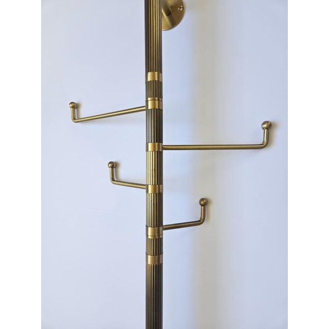 1970s Mid-Century Brass Coat Rack, Germany, 1970s For Sale - Image 5 of 14