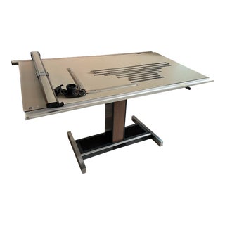 Hamilton Electric/Hydraulic Drafting Table With Japanese Magnetic Top For Sale