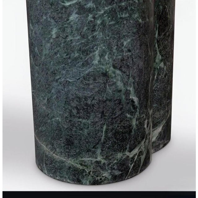 Traditional Arizona Green Marble Table from Pure White Lines For Sale - Image 3 of 5