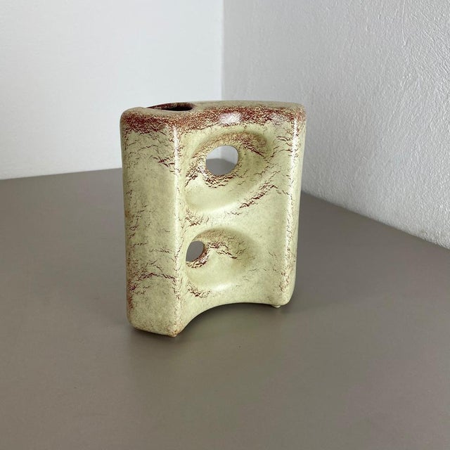 Ceramic Studio Pottery Vase from Bertoncello Ceramics, Schiavon, Italy, 1970s, Set of 2 For Sale - Image 4 of 18