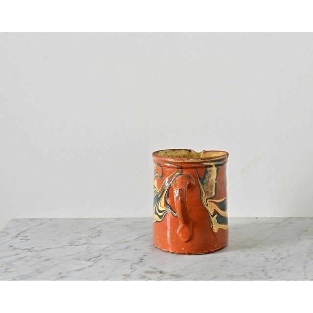 French 19th Century Marbled Glaze Pitcher For Sale In Baton Rouge - Image 6 of 7