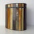 Brown Mid 20th Century Vintage Striped Stain Glass Keepsake Box For Sale - Image 8 of 14