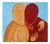Waleria Matelska, in Embrace II, 2023, Acrylic on Paper For Sale
