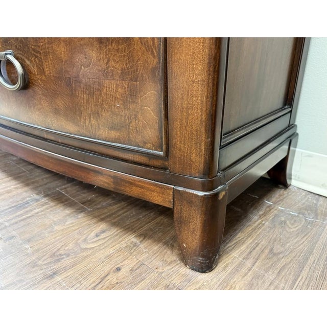 Brown Universal Furniture Transitional Burled-Finish Gentleman’s Chest For Sale - Image 8 of 13