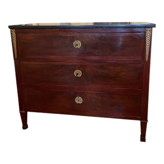 19th Century Neoclassical Style Mahogany Commode For Sale