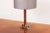 1950s Wooden Table Lamp with Grey Lampshade, 1950s For Sale - Image 5 of 9
