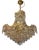 Large Hollywood Regency Crystal Chandelier, Italy, 1965-1975 For Sale