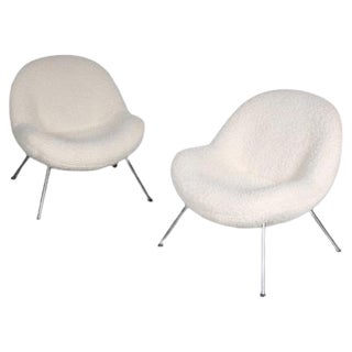Set of Egg Chairs by Fritz Neth for Correcta, Germany, 1950s For Sale