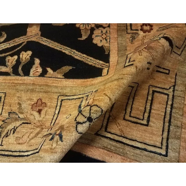 Shabby Chic Kafkaz Blue & Gold Wool Rug 9' X 11'11" Chairish