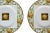 Pair of Italian Richard Ginori Porcelain Plates with pomegranate decor and gilded edge. This piece has an attribution...