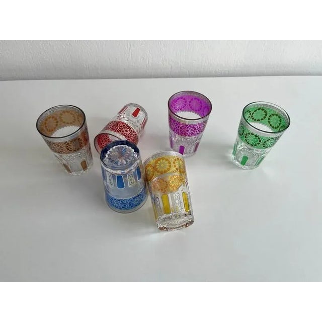 Pack 6 Cups of Moroccan Balar Tea For Sale - Image 6 of 7