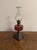 Metal Victorian Cranberry Glass Oil Lamp, 1880s For Sale - Image 7 of 7