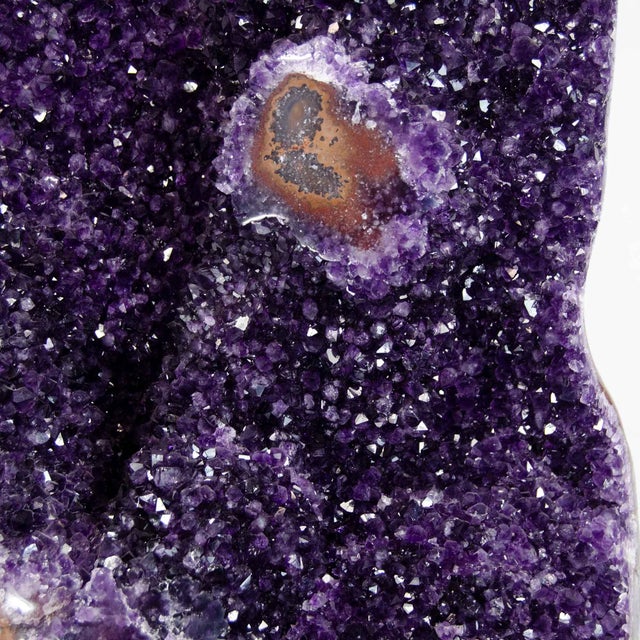 Gemstone Amethyst Cluster on Stand, 75 Pounds, 50 Inches (#H0375 Uruguay) For Sale - Image 7 of 8