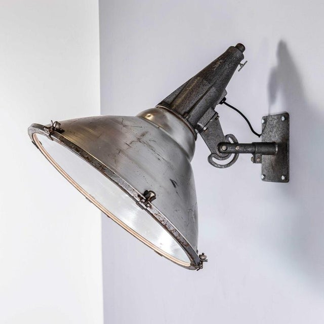 Large Scale Industrial Wall Lamp, 1960s For Sale - Image 11 of 11