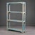 Cerulean Antique Painted Pine Four-Tier Open Étagère For Sale - Image 8 of 12