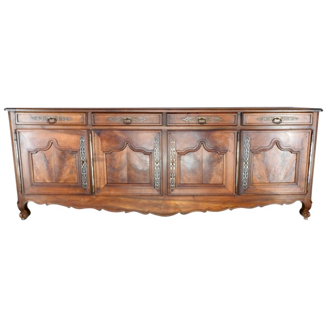 19th Century French Country Walnut Sideboard For Sale