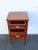 Early 1900s Flame Mahogany Inlay Nightstand Bedside Side End Table 6921 For Sale - Image 14 of 15