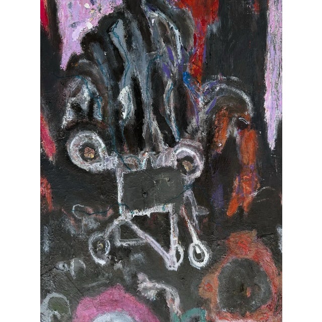 Large Framed Modern Abstract Painting For Sale - Image 9 of 11