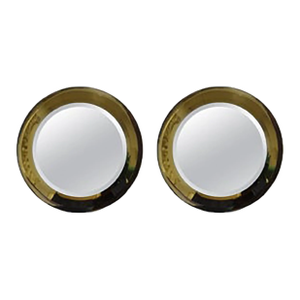 1960s Pair of Italian Max Ingrand for Fontana Arte Attributed Beveled Mirrors