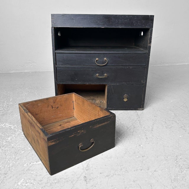Small Meiji Tansu Storage Cabinet, Japan, 1890s For Sale - Image 9 of 14