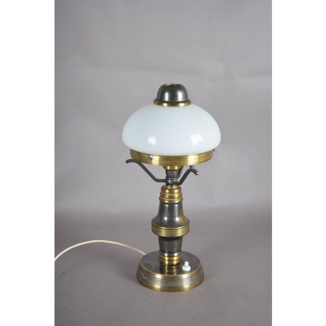 1950s Vintage Steampunk Style Table Lamp, 1950s For Sale - Image 5 of 11