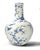 Blue Set of Three Chinese Blue & White Porcelain Vases, Early 20th Century For Sale - Image 8 of 11
