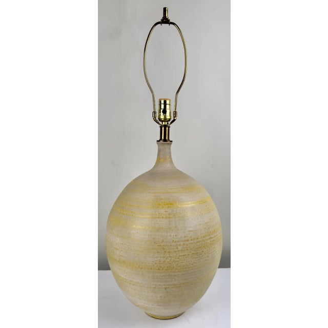 Lee Rosen Lee Rosen Design Technics Mid Century Modern Ceramic Table Lamp, Signed For Sale - Image 4 of 11