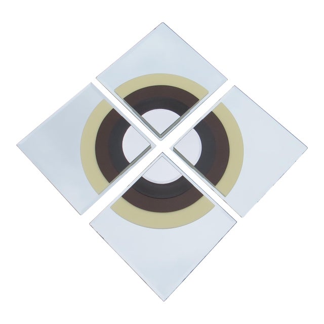 Vintage Art Deco Inspired 4-Piece Mirror For Sale