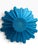 Mid-Century Modern Vintage Turquoise Blue Art Glass Sunflower Bowl | Sculptural Floral Centerpiece For Sale - Image 3 of 5