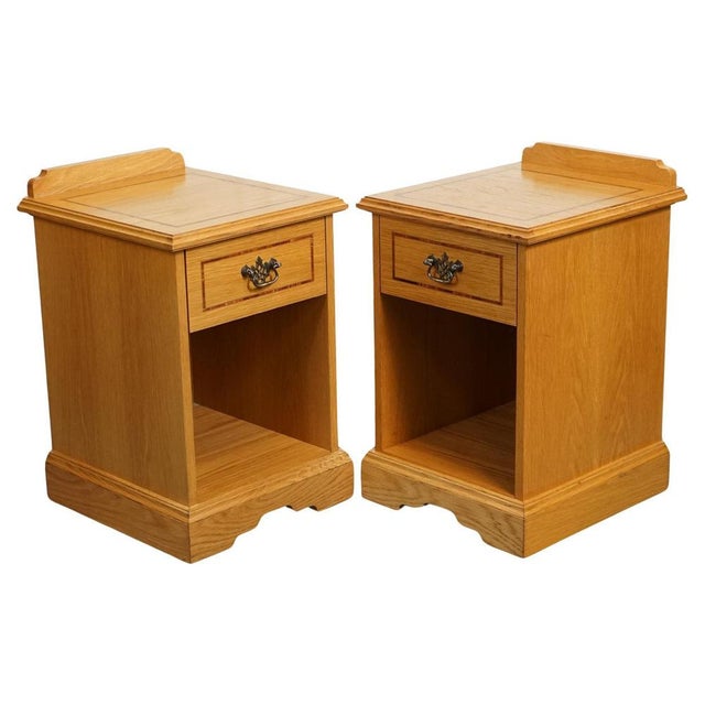 Vintage Nightstand in Oak For Sale - Image 14 of 14