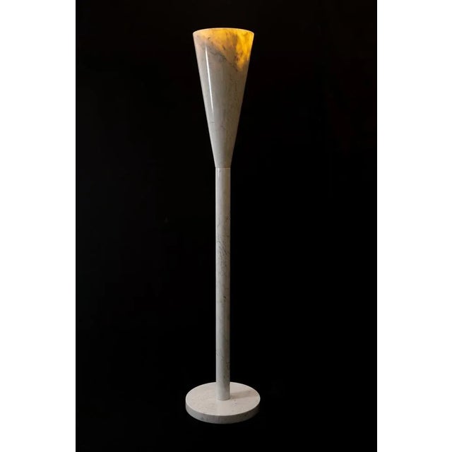 Ivory Carrara Marble Luminable Lamp by Teo Martino and Entropy Design For Sale - Image 8 of 18