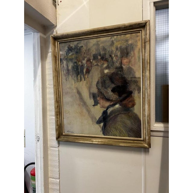 After Renoir. " La Place Clichy "74 X 62 Cms