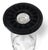 Glass Set 5 Vintage Black Footed & Rimmed Etched Crystal Glass Stemware Juice Glasses. 1930s For Sale - Image 7 of 8