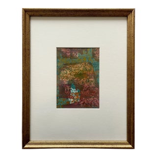 Vintage Abstract Serigraph Print For Sale